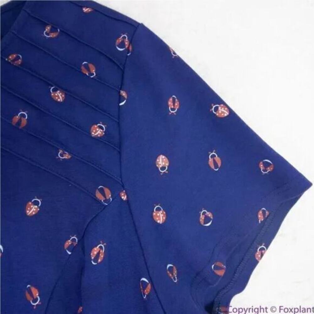 Unique Vintage Gwynnie Bee ladybug Print Dress, 2X - Picture 8 of 13
